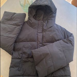 Puma black cropped puffer jacket